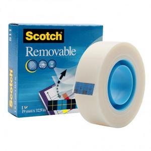 Lepiaca páska Scotch Removable odnímateľná 19mm x 33m - Plastobal