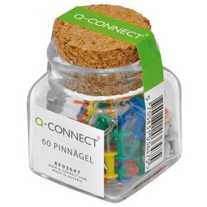 Napichovacie špendlíky Q-Connect mix farieb 60ks - Pripináčiky a špendlíky | ***