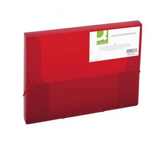 Plastový box s gumičkou Q-Connect červený - Plastobal