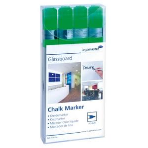 Popisovač na tabule Legamaster GLASSBOARD zelený 4ks - Plastobal