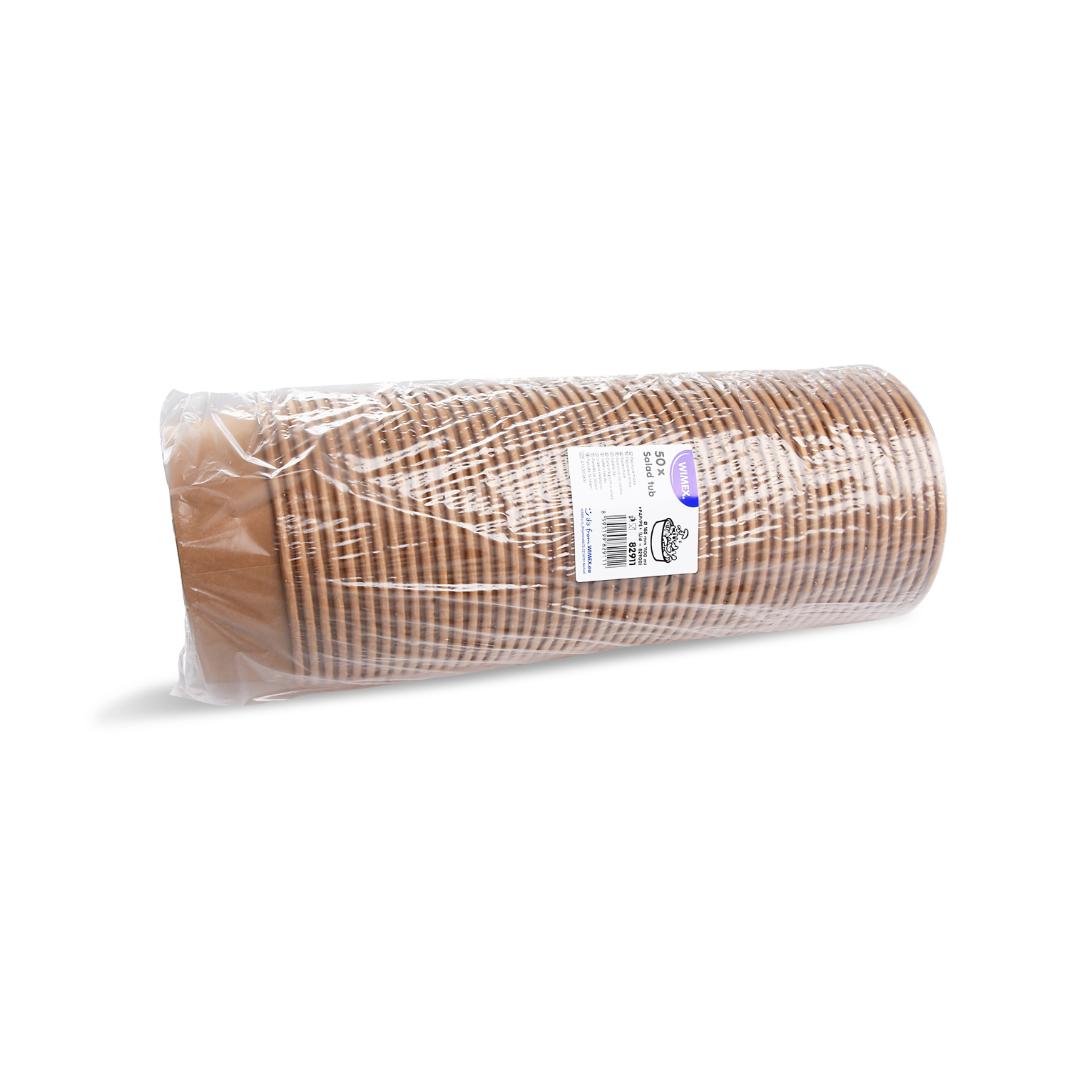 Papierová miska (PAP/PE) kraft O185mm 1100ml [50 ks] - Plastobal