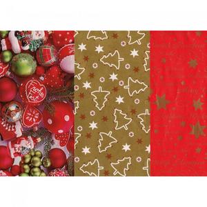 Baliaci papier vianočný mix motívov 70cmx5m - Plastobal