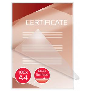 Laminovacie fólie GBC A4 100 mic (100) biele - Laminovacie fólie lesklé | ***