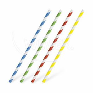 Slamka papierová Špirála farebný mix O6mm x 20cm [25 ks] - Plastobal