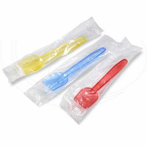 Zmrzlinová lyžička farebná mixhygienicky balená 9,5 cm [100 ks]  - Plastobal
