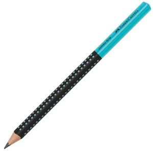 Ceruzka Grip Jumbo/HB Two Tone čierna/tyrkysová 12ks - Plastobal