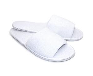 Hotel Simple Šľapky froté s otvorenou špičkou, 32 cm, biele - HOTEL SIMPLE | ***