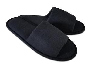 Hotel Simple Šľapky s otvorenou špičkou, 28 cm, čierne - HOTEL SIMPLE | ***