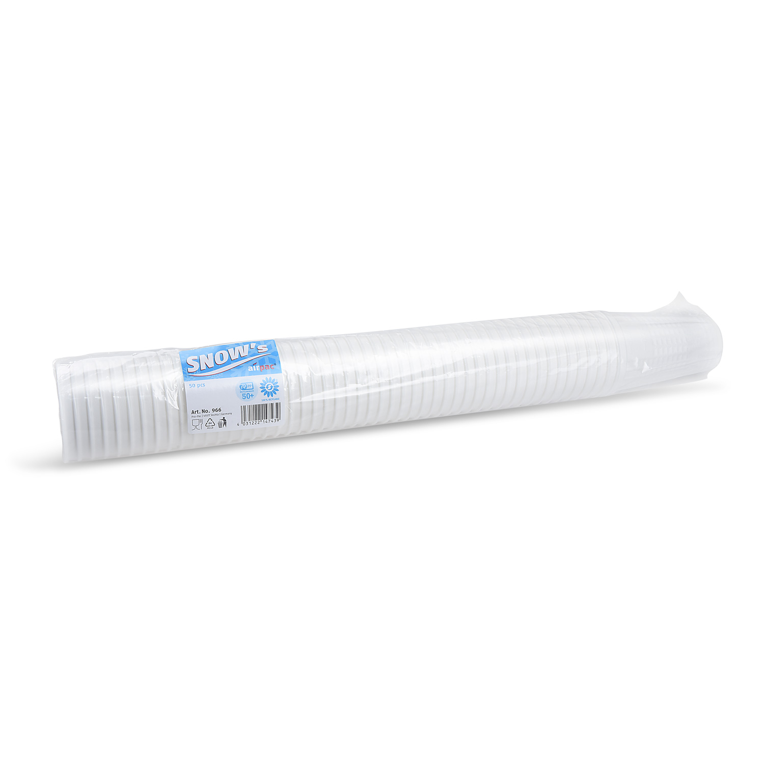 Pohár (XPP) Airpac Snow`s O78mm 0,2L/0,25L [50 ks] - Plastobal