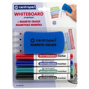 Sada popisovačov na tabule Centropen 8559/4S so stierkou - Popisovače stierateľné na tabule | ***