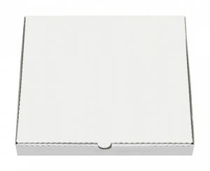 Krabica na pizzu z vlnitej lepenky 40 x 40 x 4 cm [100 ks] BIELA - Gastro potreby | ***