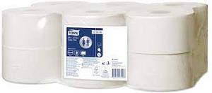Tork Mini Jumbo toaletný papier T2 AdvancedRecykel Biela 2 9,4x20cm (12 ks)  HY120280 - Plastobal