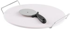 Kameň MagicHome, na pečenie, pizza, s krájačom, podnos, 33 cm - Plastobal