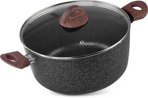 Hrniec MagicHome Black Marble Line, 24 cm, 4,0 lit, s pokrievkou - Plastobal
