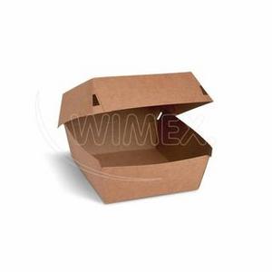 Burger box (PAP) kraft 115 x 115 x 78 mm [100 ks] - Plastobal