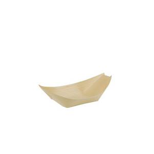 "Fingerfood - miska, drevo-""pure"" 14cm x 8,2cm """"lodička"""" - 50ks" Výpredaj - Plastobal