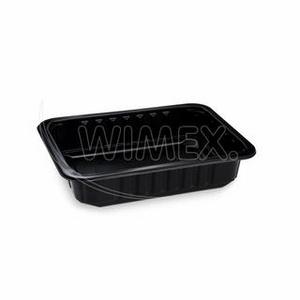 Menu misa (PP) nedelená čierna 227 x 178 x 50 mm [80 ks]  - Gastro potreby | ***