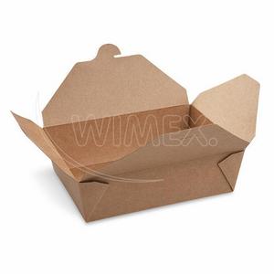 Food box (PAP/PE) nepremastiteľný kraft `L` 195 x 138 mm 2500ml [40 ks] - Gastro potreby | ***