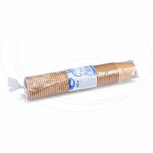 Papierový pohár kraft O62mm 110ml `XS: 0,08L/4oz` [50 ks] - Plastobal