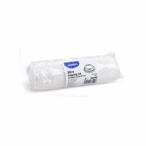 Viečko vypuklé (PS) biele O62mm [50 ks] - Plastobal