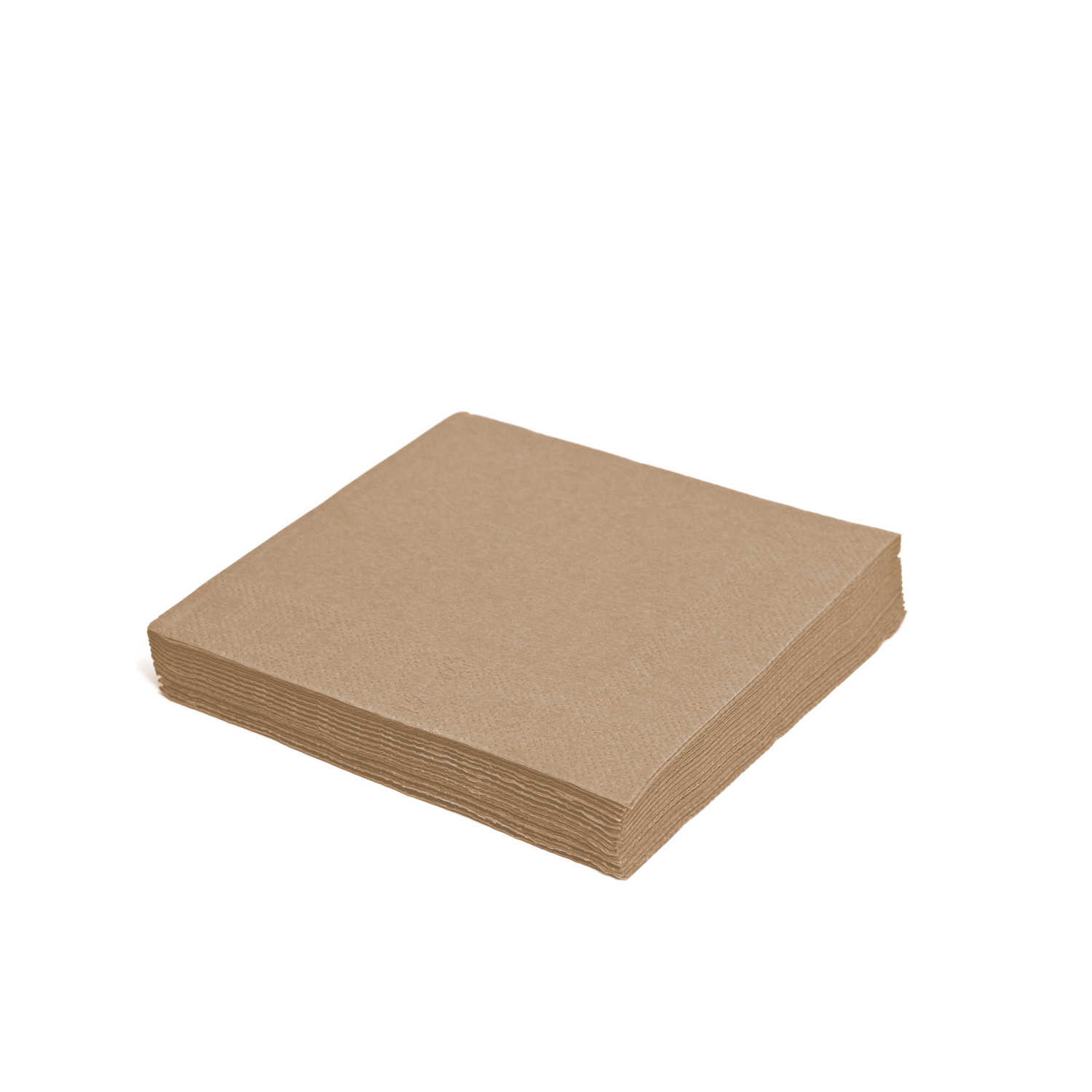Obrúsok (PAP FSC Mix) 2vrstvý prírodný hnedý 33 x 33 cm [250 ks] - Plastobal