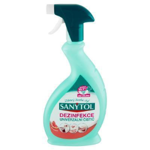ČISTIACI PROSTRIEDOK SANYTOL DEZINFEKČNÝ GREP SPREJ 500ml - Plastobal