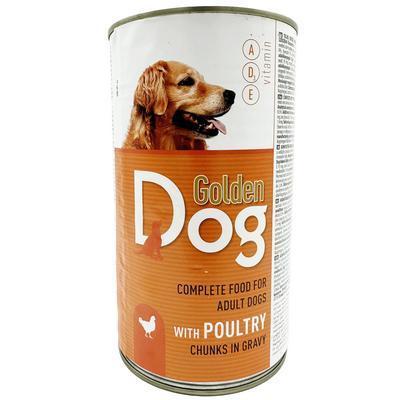 KONZERVA PES KURACIA 1240g GOLDEN DOG - Plastobal