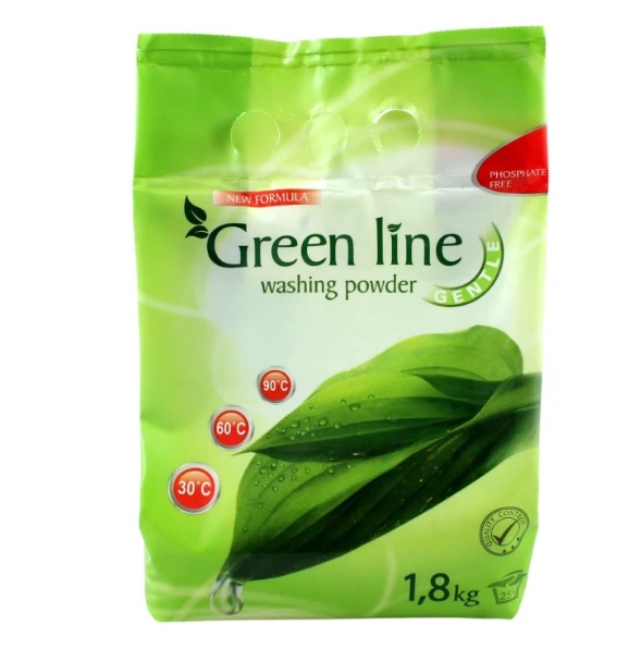 Prací prášok GREEN LINE GENTLE 1,8 kg - Pracie prášky a aviváže | ***