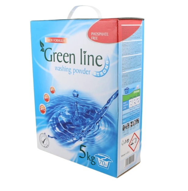 Prací prášok GREEN LINE STRONG 5 kg BOX - Pracie prášky a aviváže | ***