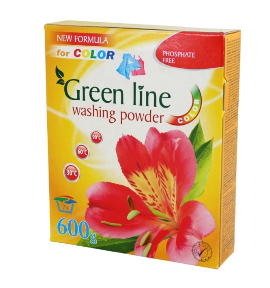 Prací prášok Green line Color 600g - Pracie prášky a aviváže | ***