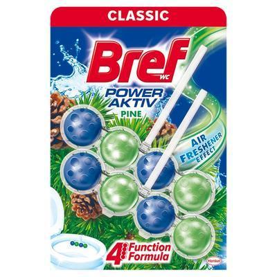 OSVIEŽOVAČ WC BREF  ZAVESKA POWER AKTIV PINE 2x50g - WC kefy, zvony, vône do WC | ***