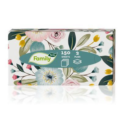 VRECKOVKY HYGIENICKÉ TENTO FAMILY BOX 150ks 2-VRST. - Hygienické obrúsky a vreckovky | ***